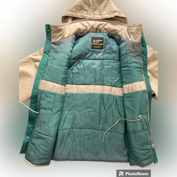 VINTAGE LONDON Fog Winter Jacket Coat With Cinched Waist Size  XL - Picture 5 of 12